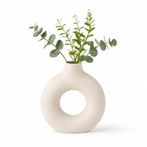 Minimalist Circular Ceramic Decorative Flower